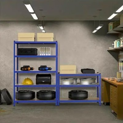 Étagère de garage - StorageHeavyTools™ - Bleu - Rangement Universel