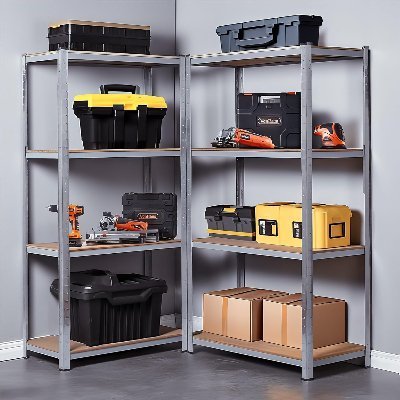 Étagère de garage - StorageHeavyTools™ - Gris - Rangement Universel