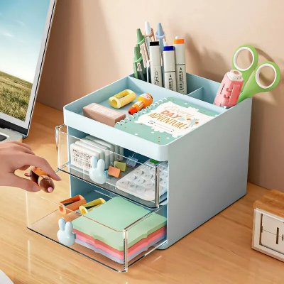 Organisateur de Bureau - MultiFunctionalOrganizer™ - Bleu - Rangement Universel