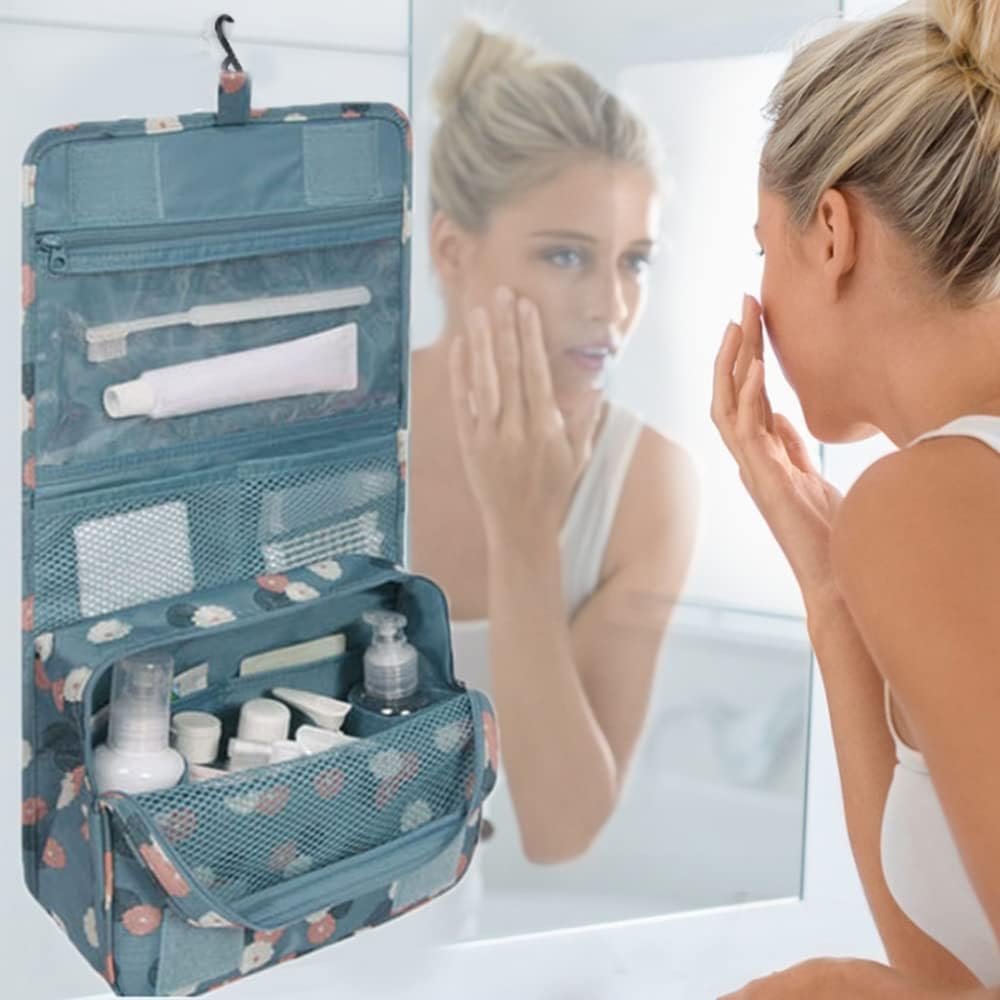 Trousse de toilette - TravelStorageBag™ - Bleu coloré - Rangement Universel