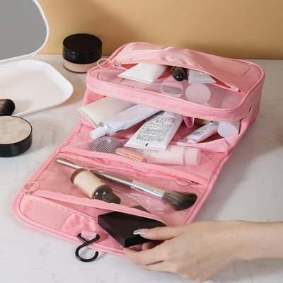 Trousse de toilette - TravelStorageBag™ - Rose - Rangement Universel